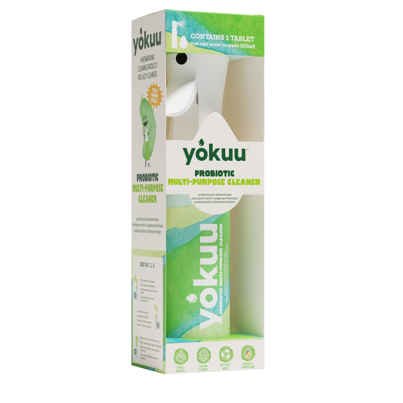YOKUU Multi-Purpose Cleaner Starter Kit - probiotic spray with 1 pearl
