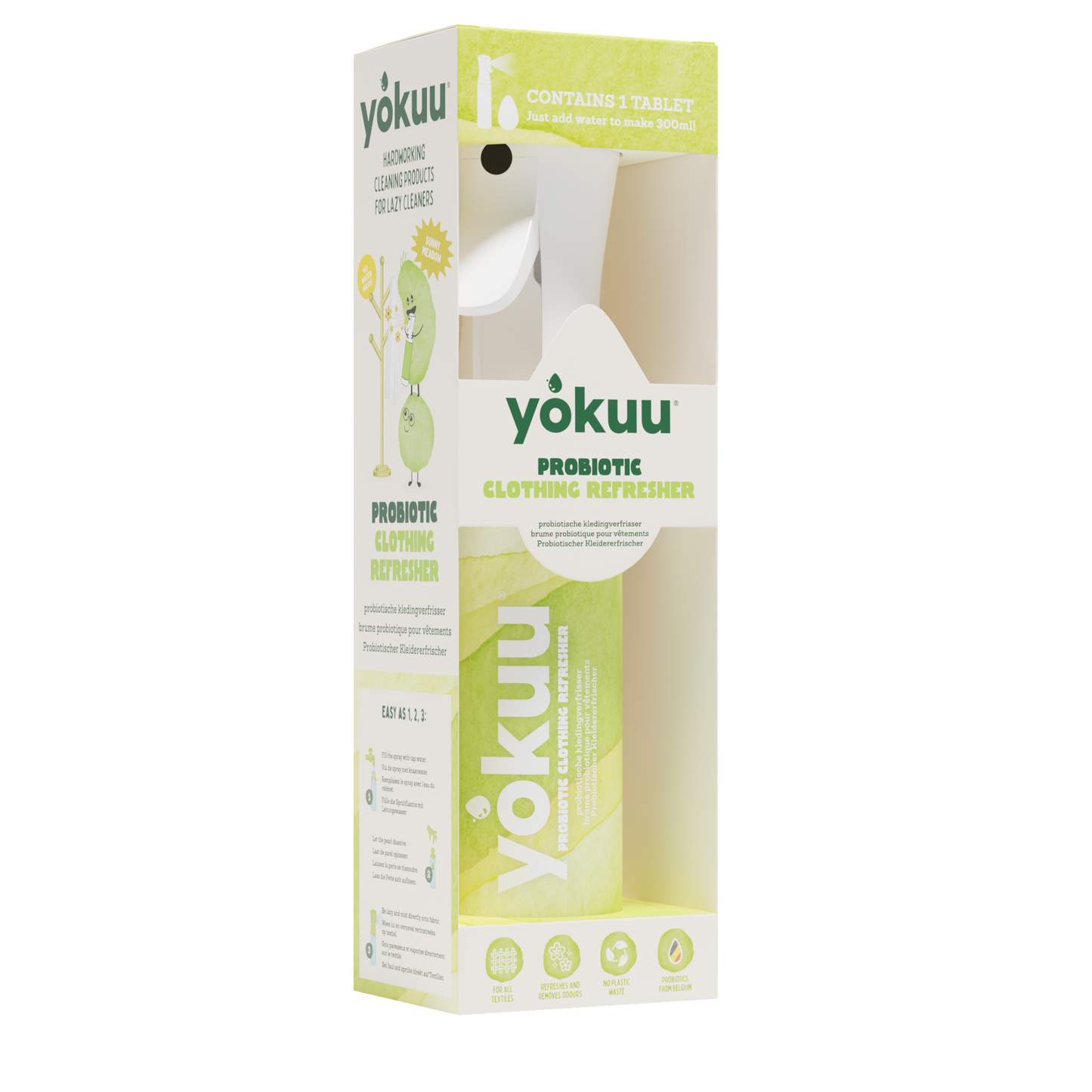 YOKUU Clothing Refresher Starter Kit - probiotic spray with 1 pearl