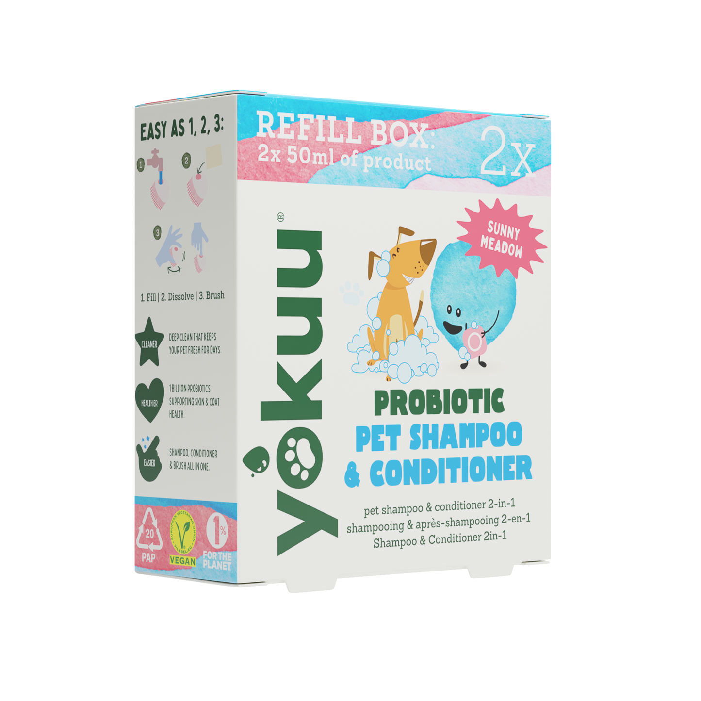 YOKUU Pet Shampoo & Conditioner Refill - 2 sachets