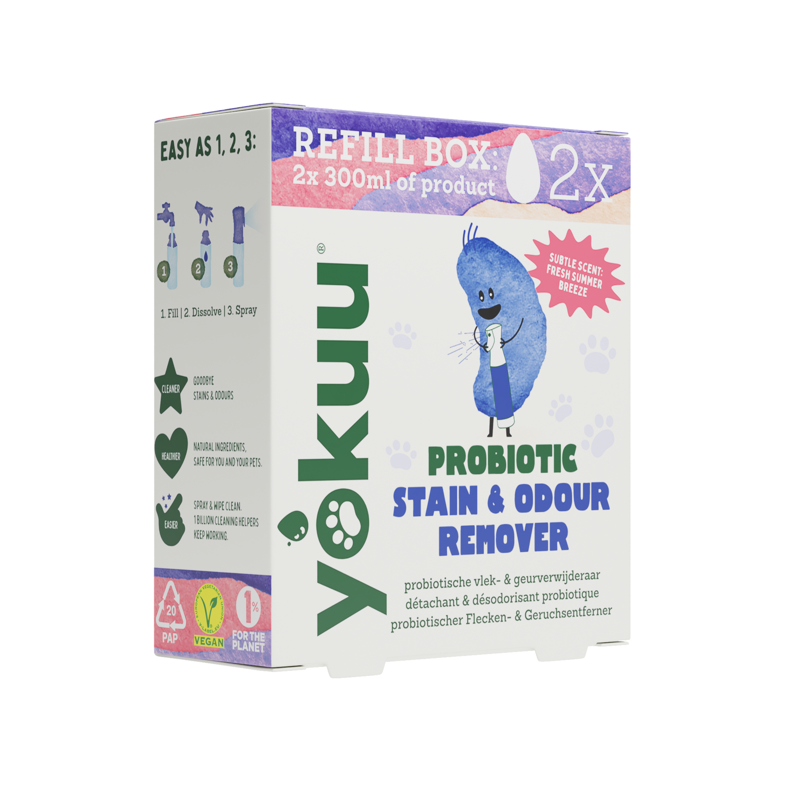 YOKUU Pet Deodorizer & Destainer Refill - 2 probiotic pearls