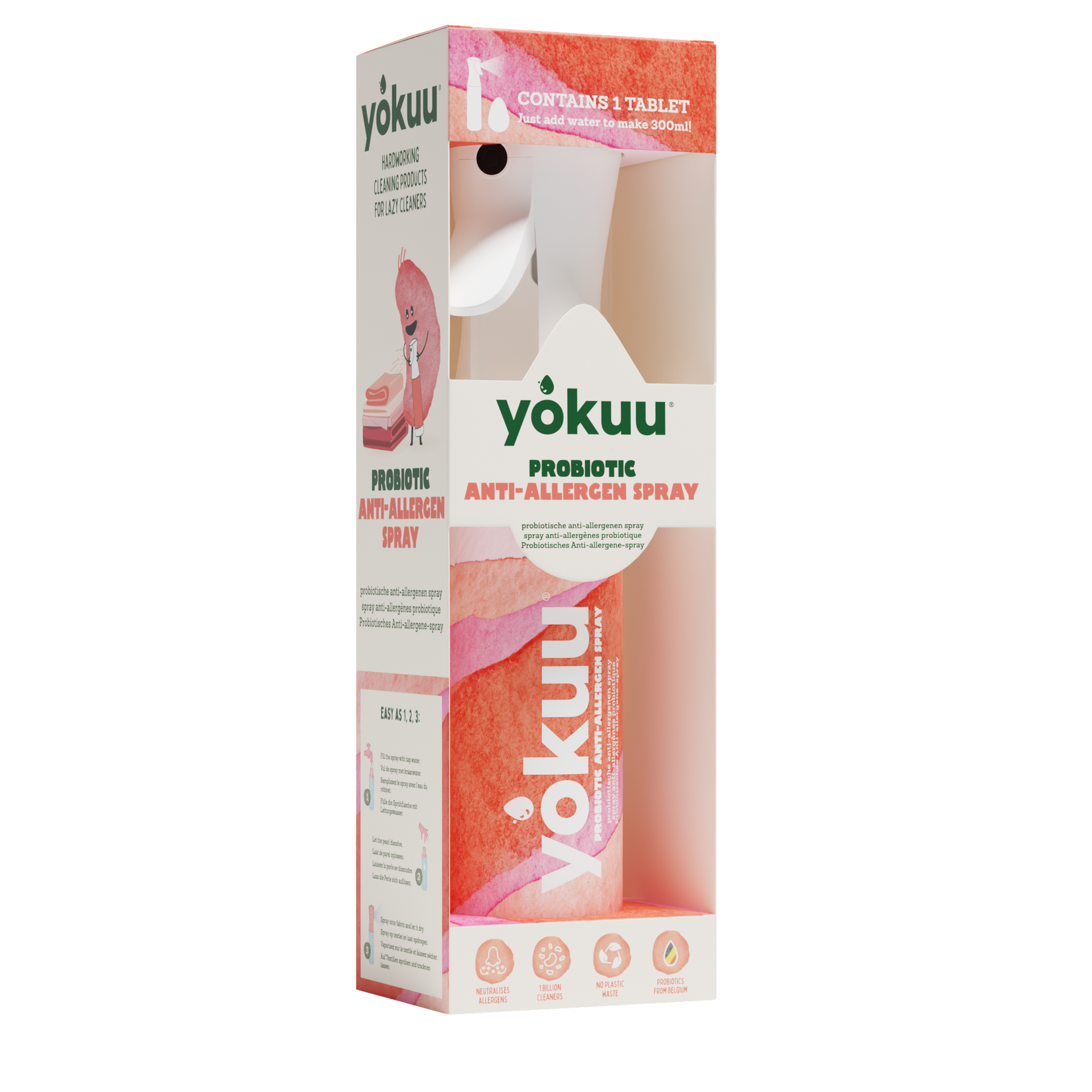 YOKUU Allergen Spray Starter Kit - probiotic spray with 1 pearl