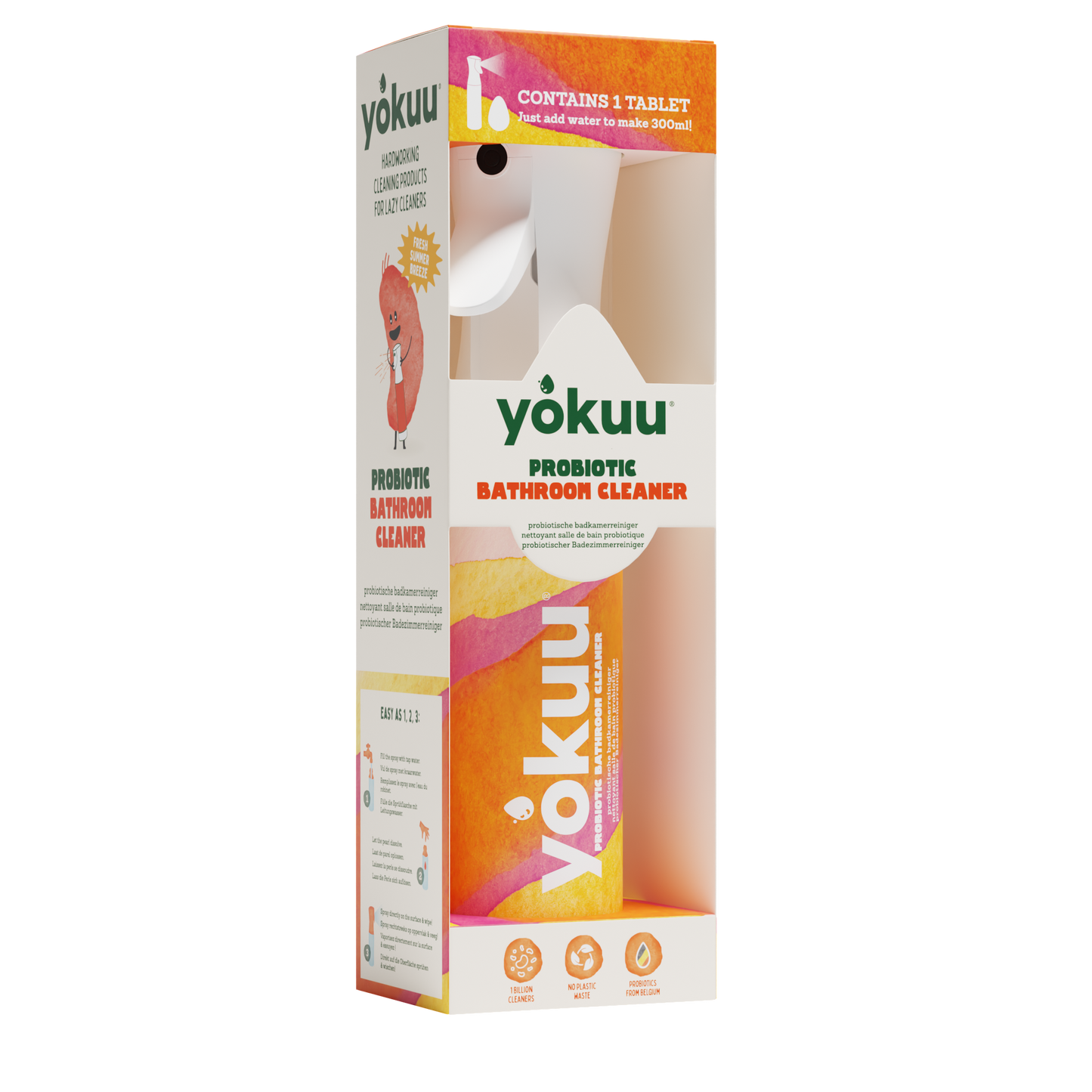 YOKUU Bathroom Cleaner Starter Kit - probiotic spray with 1 pearl